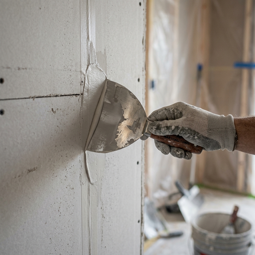 Drywall finishing craftsmanship